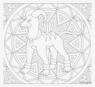 Adult pokemon coloring page houndoom