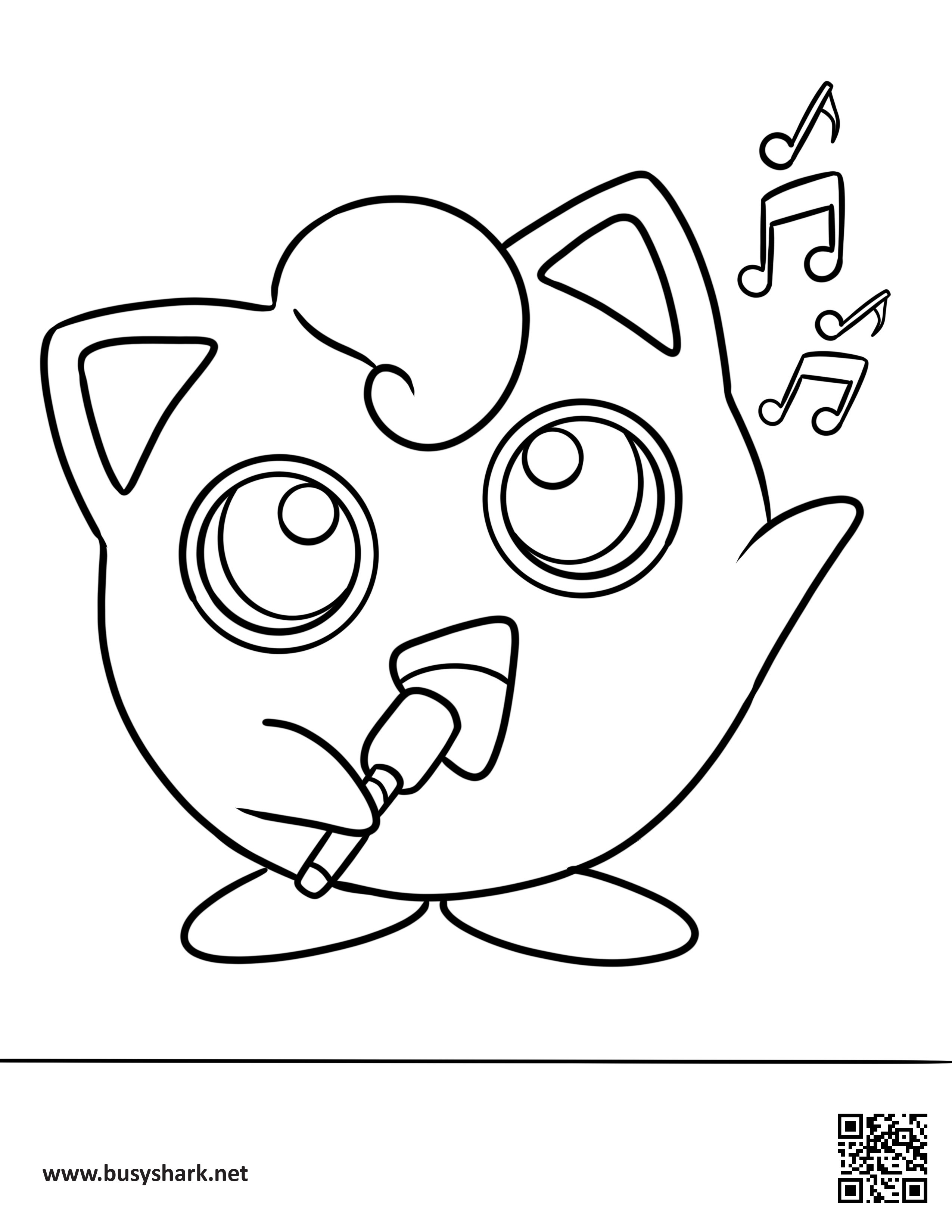 Jigglypuff coloring page