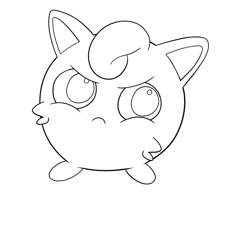Jigglypuff coloring pages