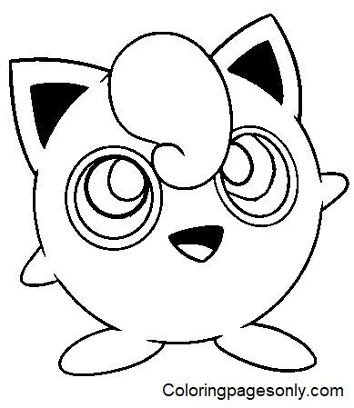 Jigglypuff coloring pages coloring pages pikachu coloring page fairy type pokemon