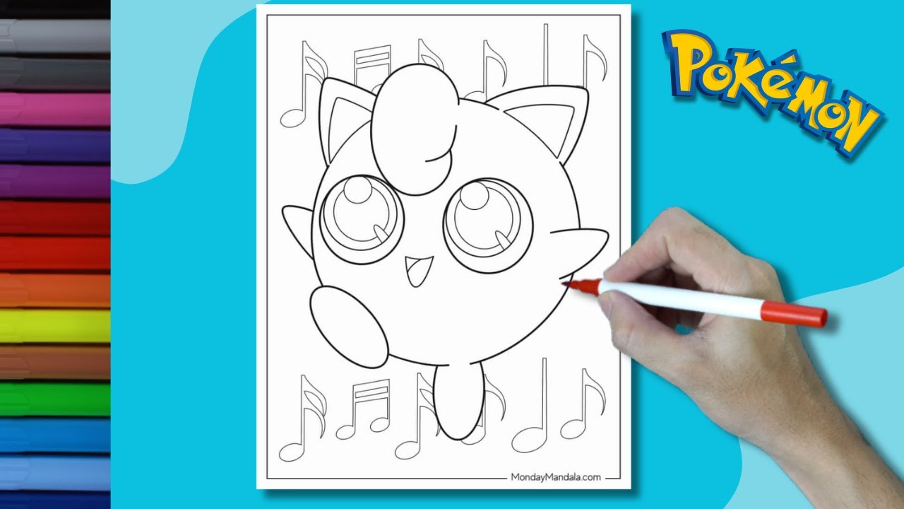 Coloring pokemon jigglypuff music notes ðµð jigglypuff pokemon pokãmon jigglypuff ððµ