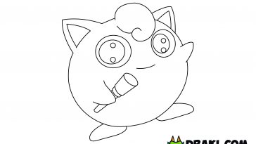 Jigglypuff pokemon coloring page archives