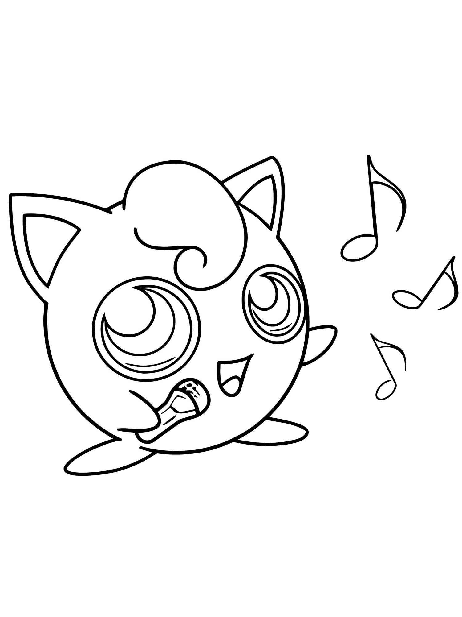 Pokemon jigglypuff coloring pages