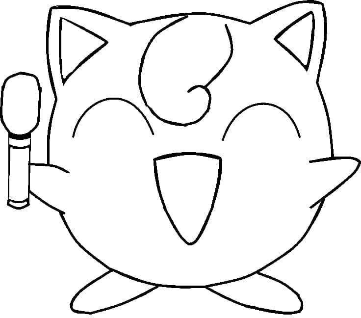 Pokemon jigglypuff image coloring page