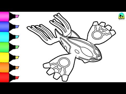 Pokemon coloring primal kyogre puting book pages