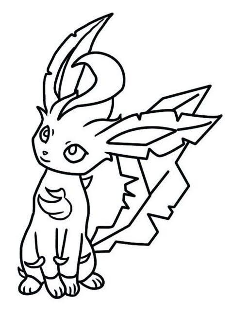 Leafeon pokemon eevee evolutions to color pokemon coloring pages bird coloring pages pokemon coloring sheets