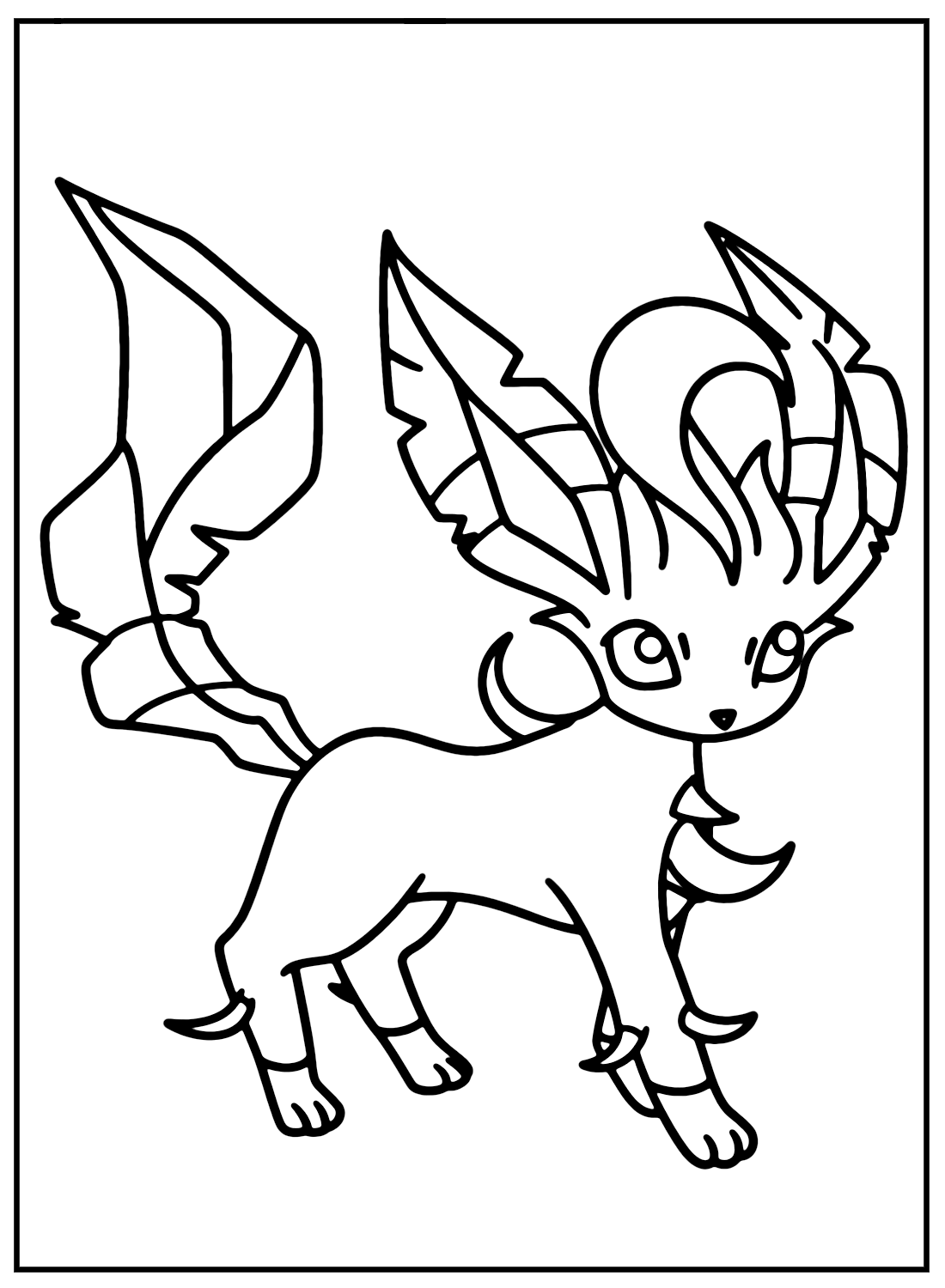 Leafeon coloring pages