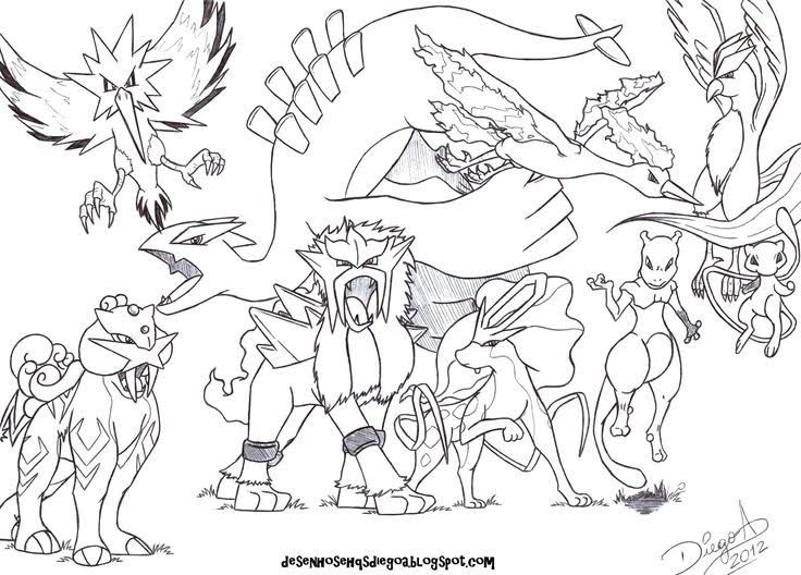 Articuno coloring pages