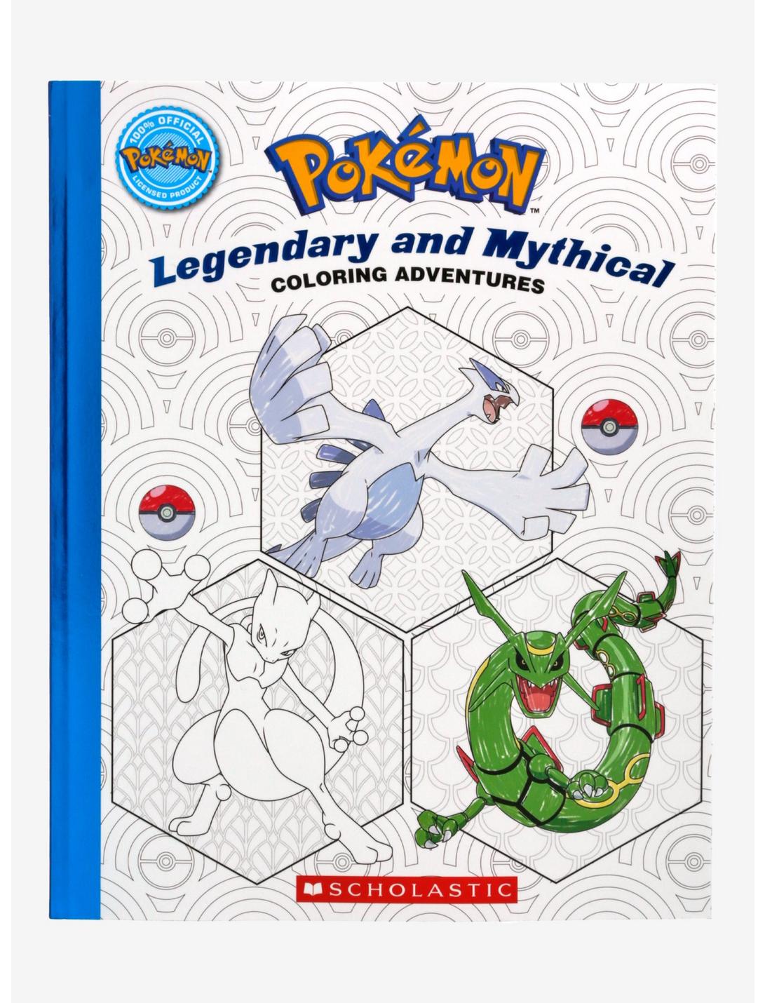 Pokemon coloring adventures legendary and mythical coloring book hot topic