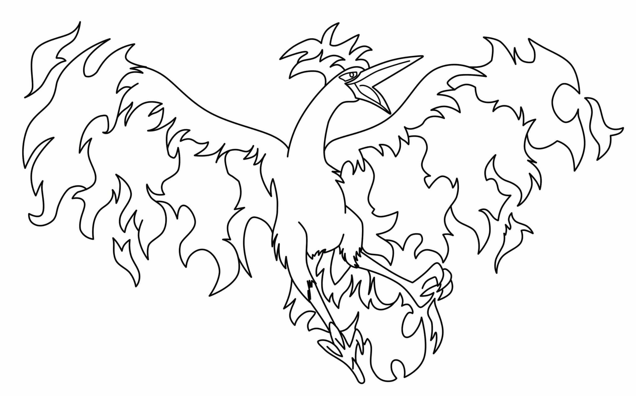 Coloring pages of legendary pokemon for children