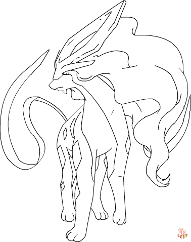 Discover the best suicune coloring pages printable and easy