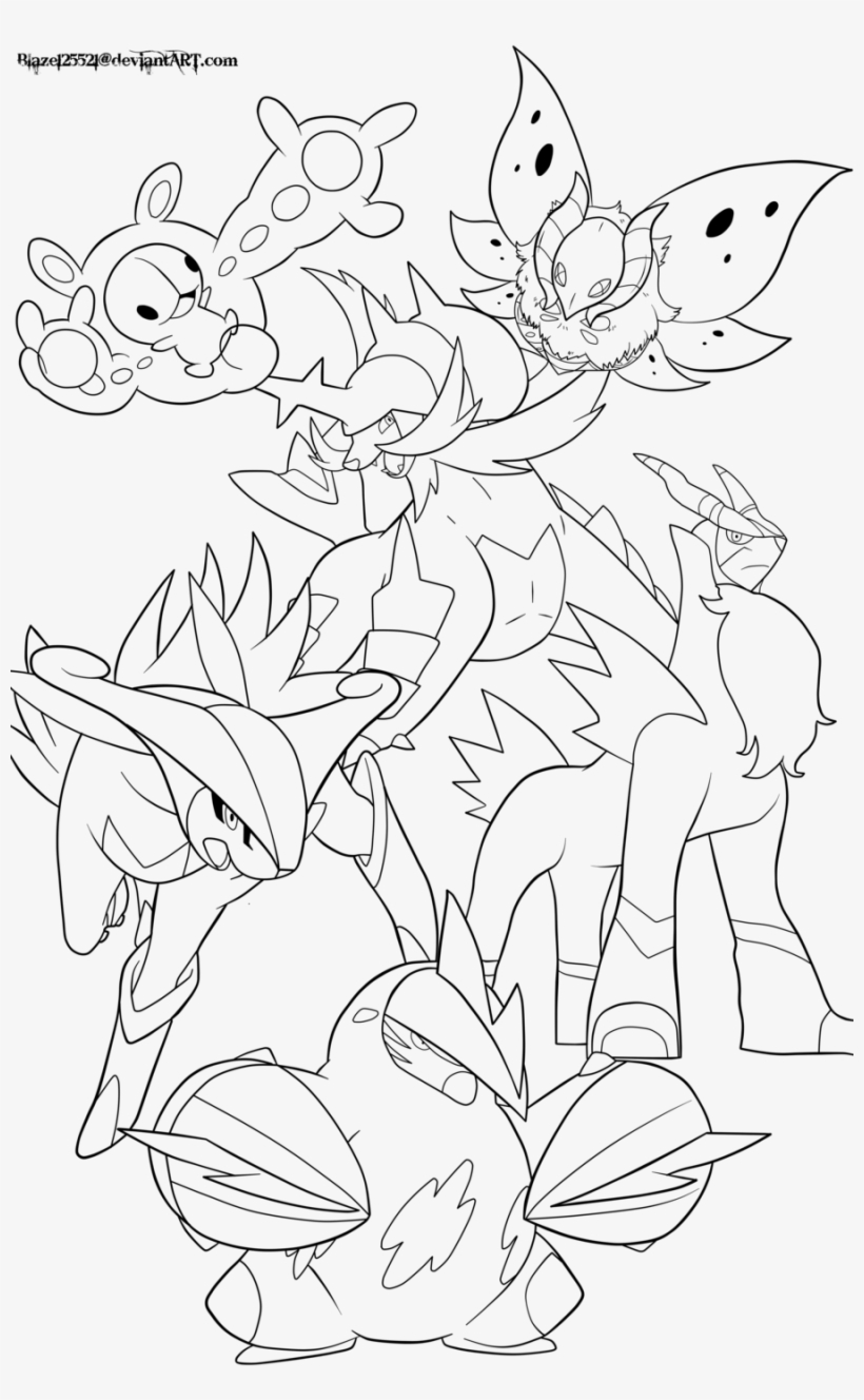 Creative legendary pokemon coloring pages