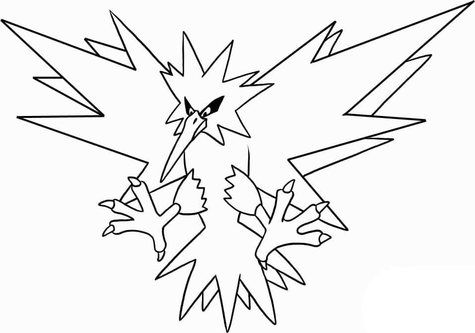 Coloring pages of legendary pokemon for children