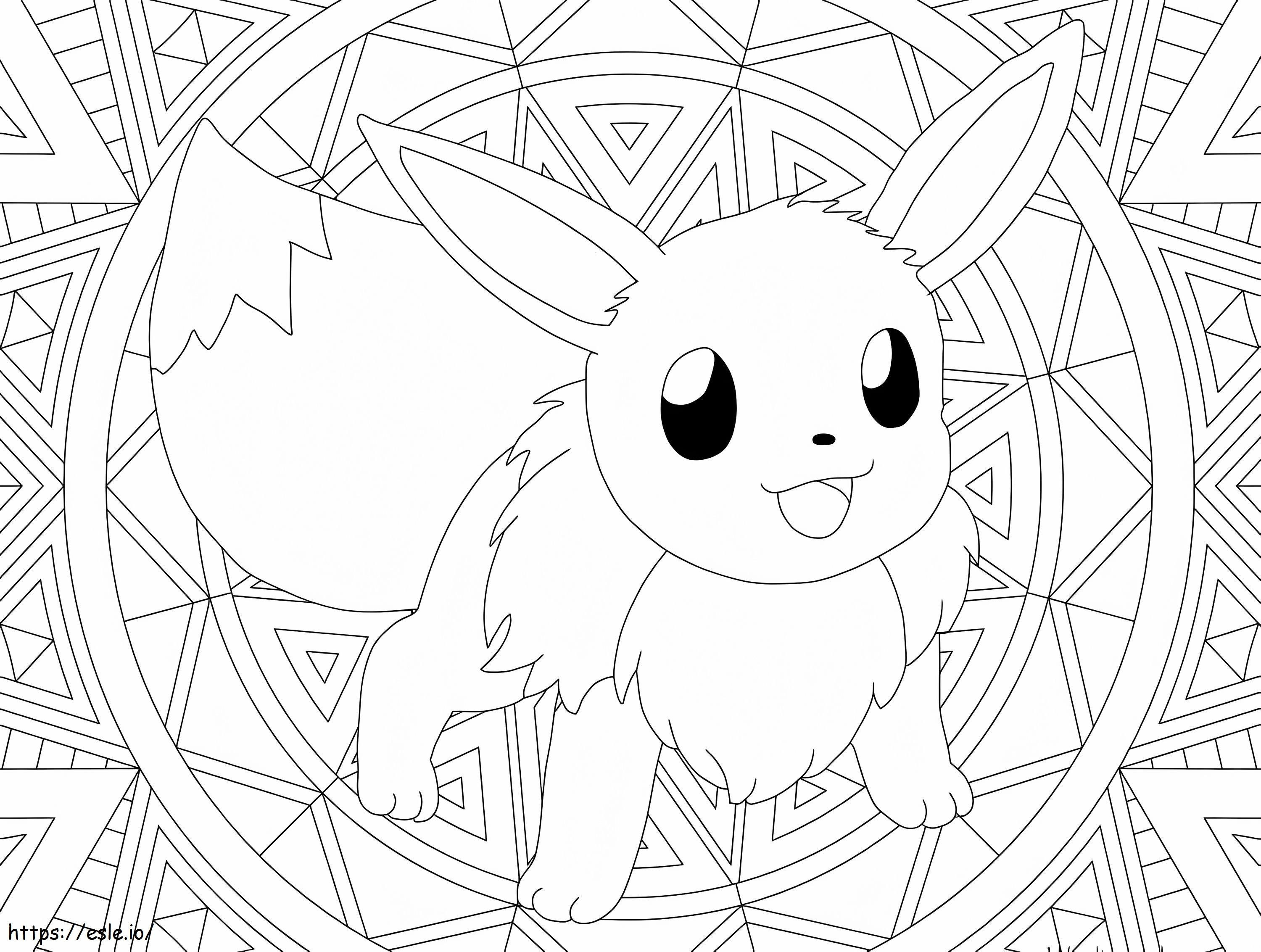 Pokemon mandala coloring page