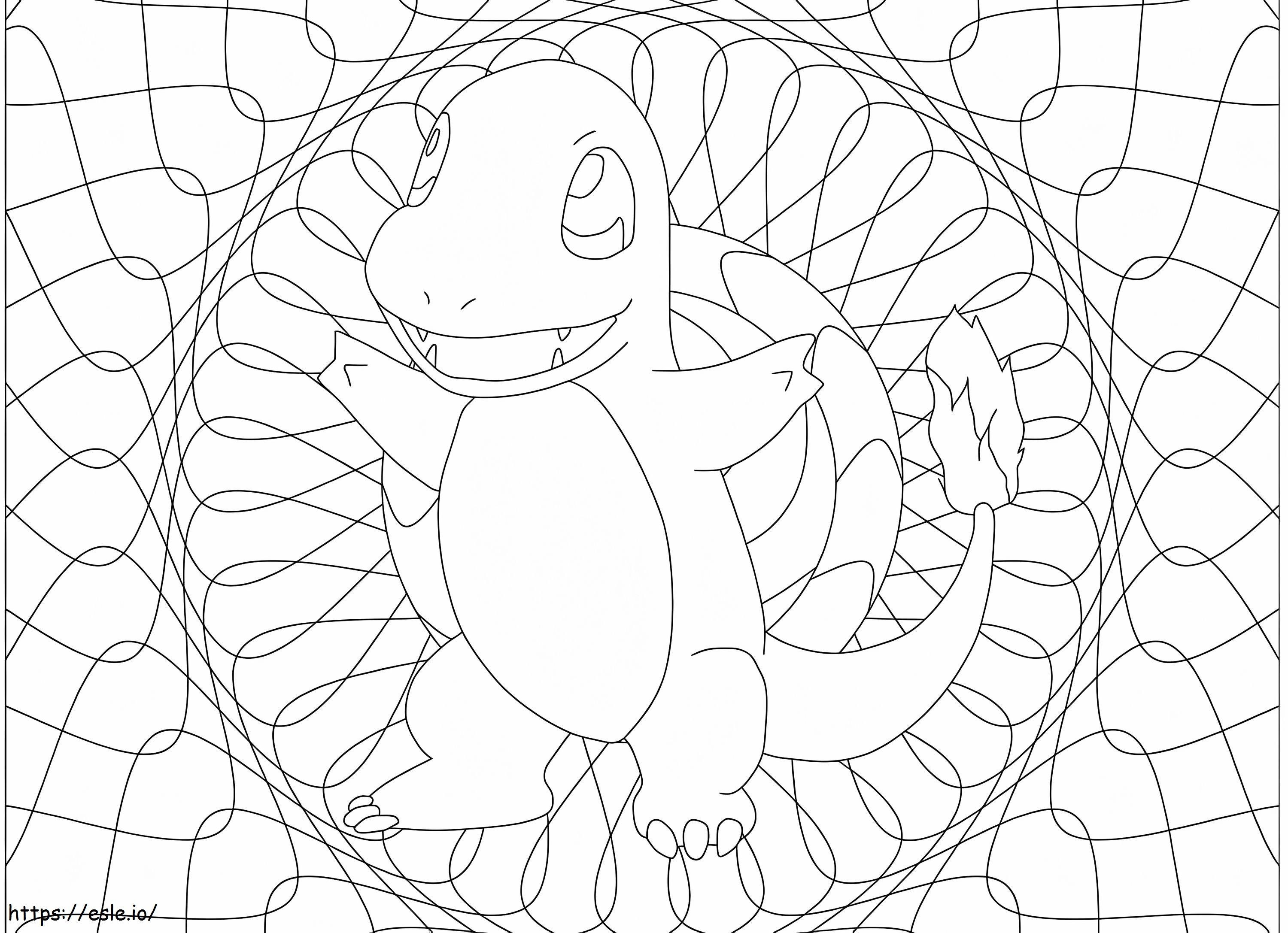 Pokemon mandala coloring page