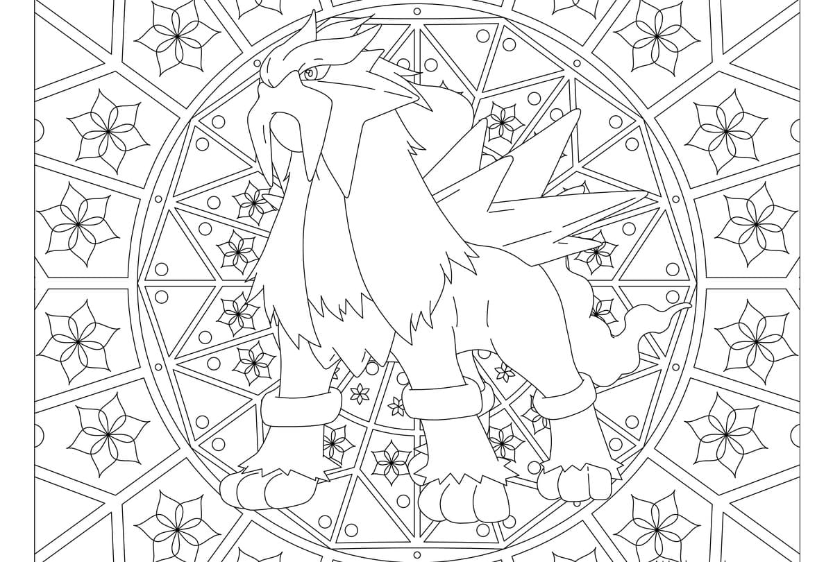 Coloring pages mandala pokemon print for free over images