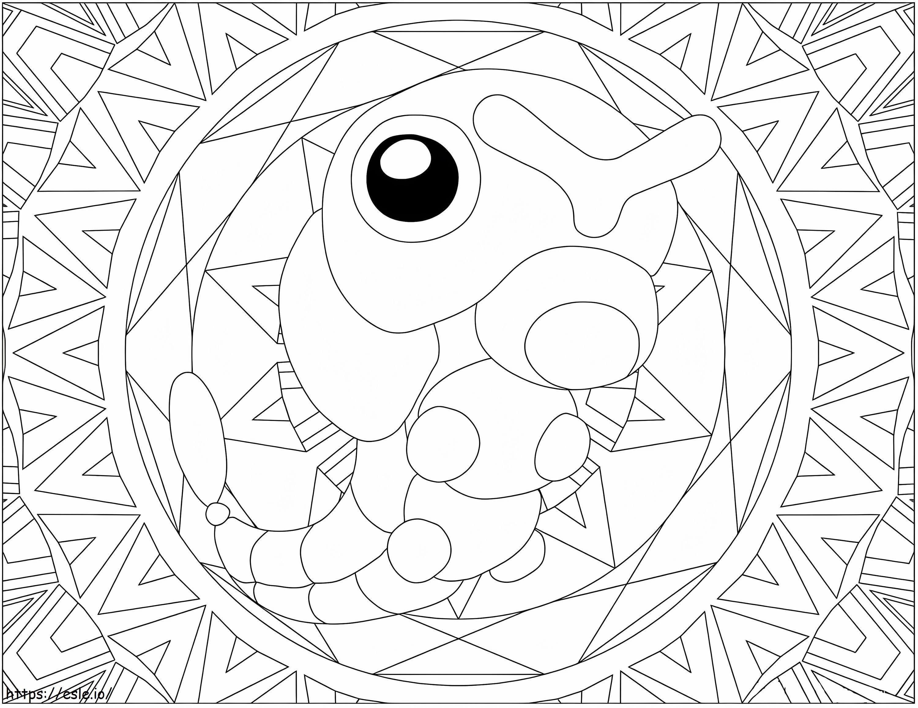 Pokemon mandala coloring page