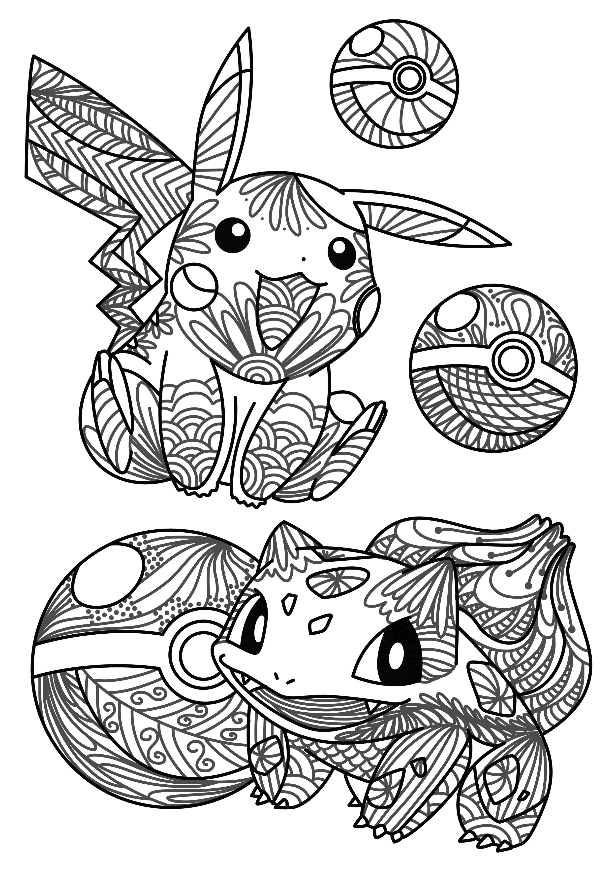 Pokemon coloring pages pokemon coloring mandala coloring pages