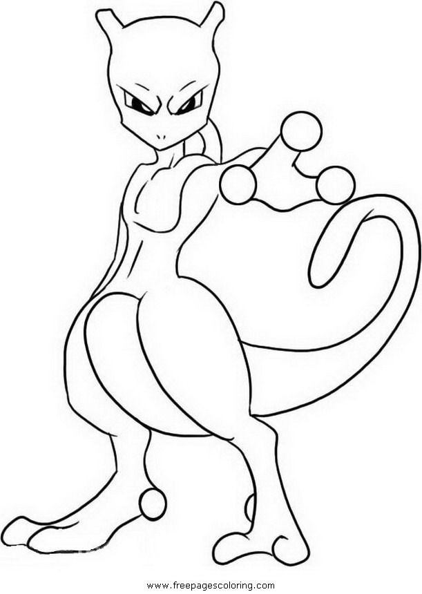 Coloring pages mewtwo coloring pages