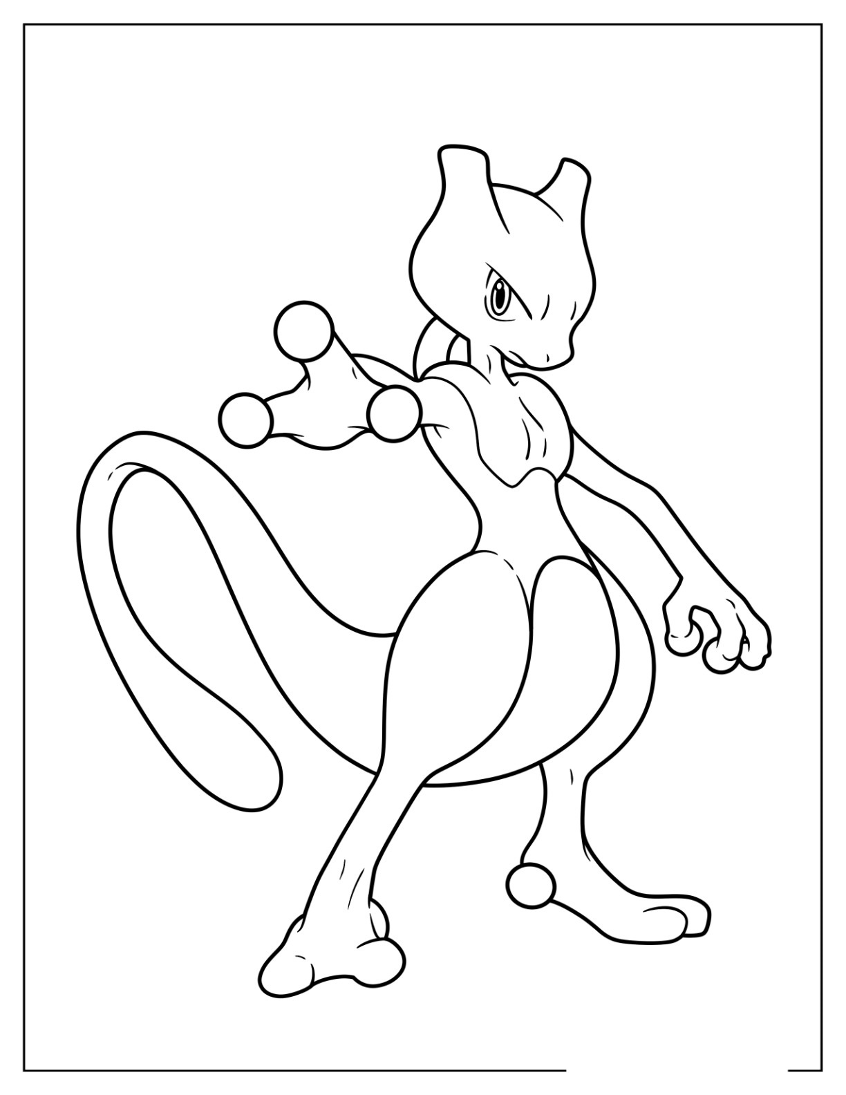 Mewtwo coloring pages by coloringpageswk on