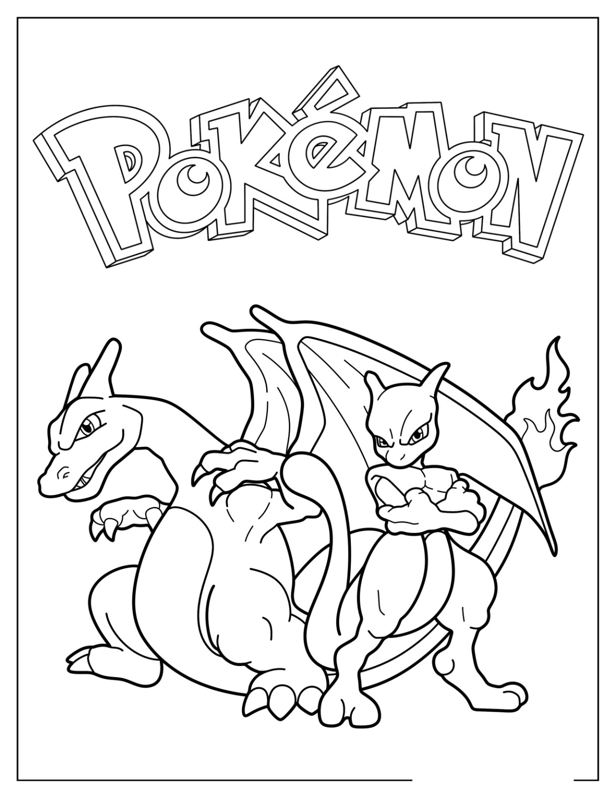 Mewtwo coloring pages by coloringpageswk on