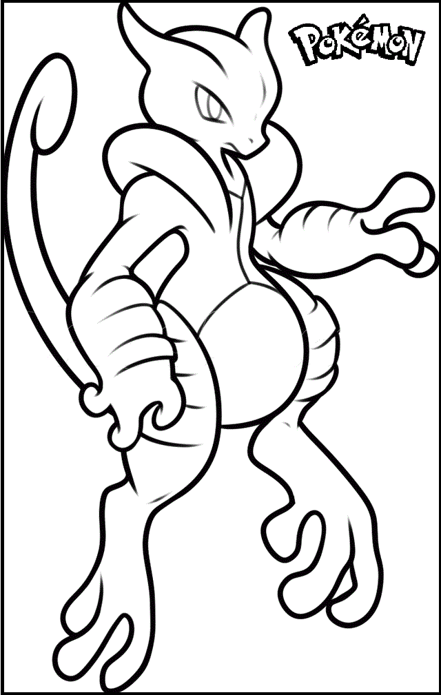 Mega mewtwo x coloring page for kids pokemon coloring pages pokemon coloring pikachu coloring page