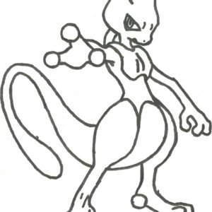 Mewtwo coloring pages printable for free download