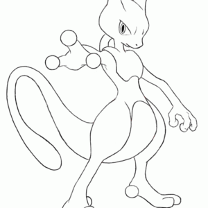 Mewtwo coloring pages printable for free download