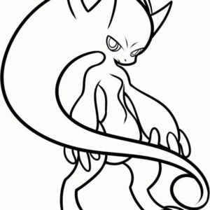 Mewtwo coloring pages printable for free download