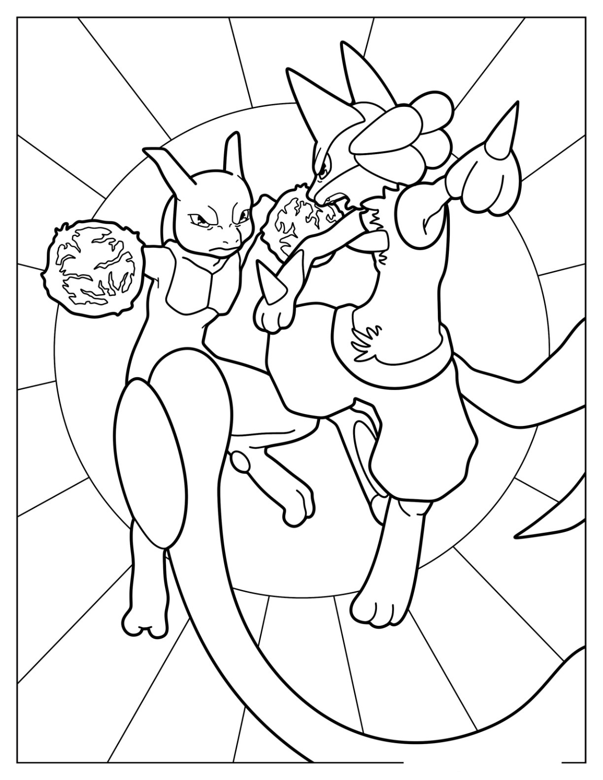 Mewtwo coloring pages by coloringpageswk on