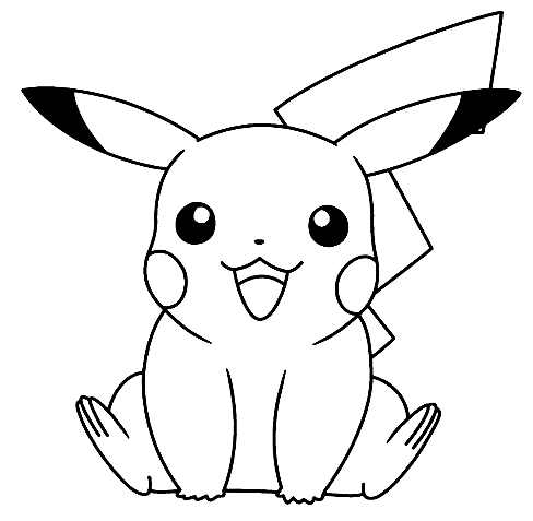 Pikachu coloring pages printable for free download