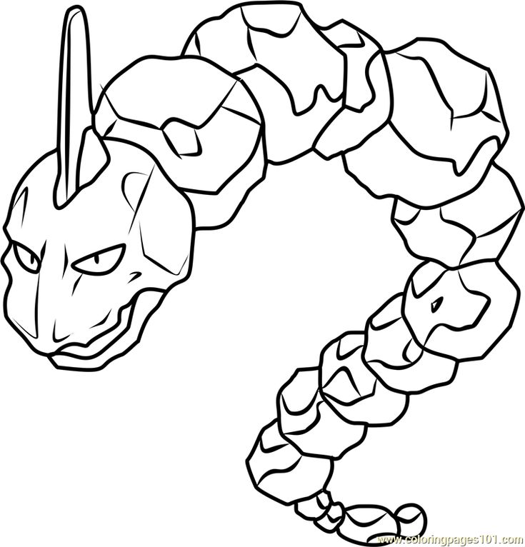 Onix pokemon pokemon coloring pages pokemon coloring pikachu coloring page