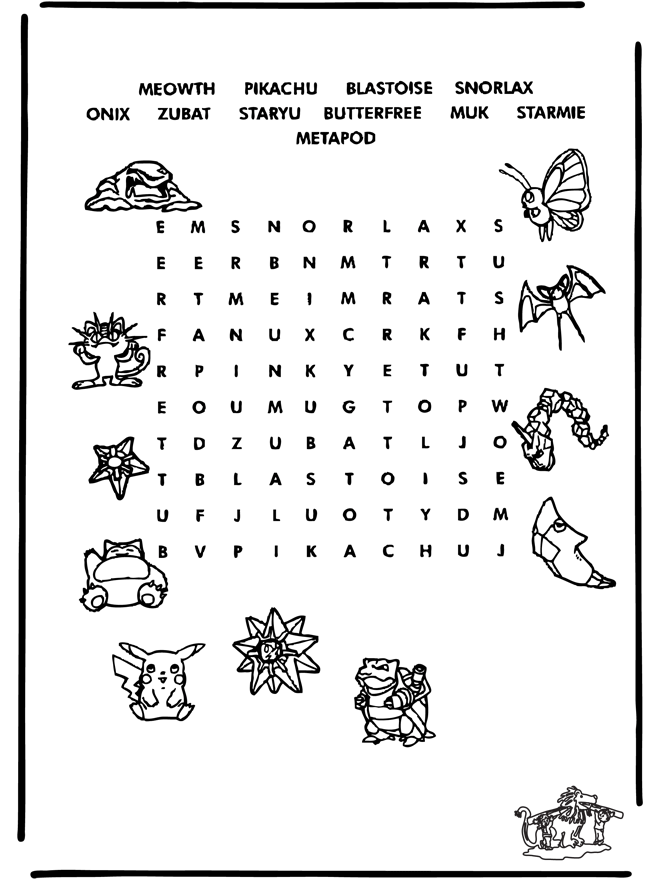 Pokemon puzzle