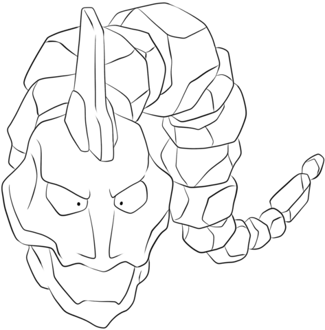 Onix coloring page free printable coloring pages