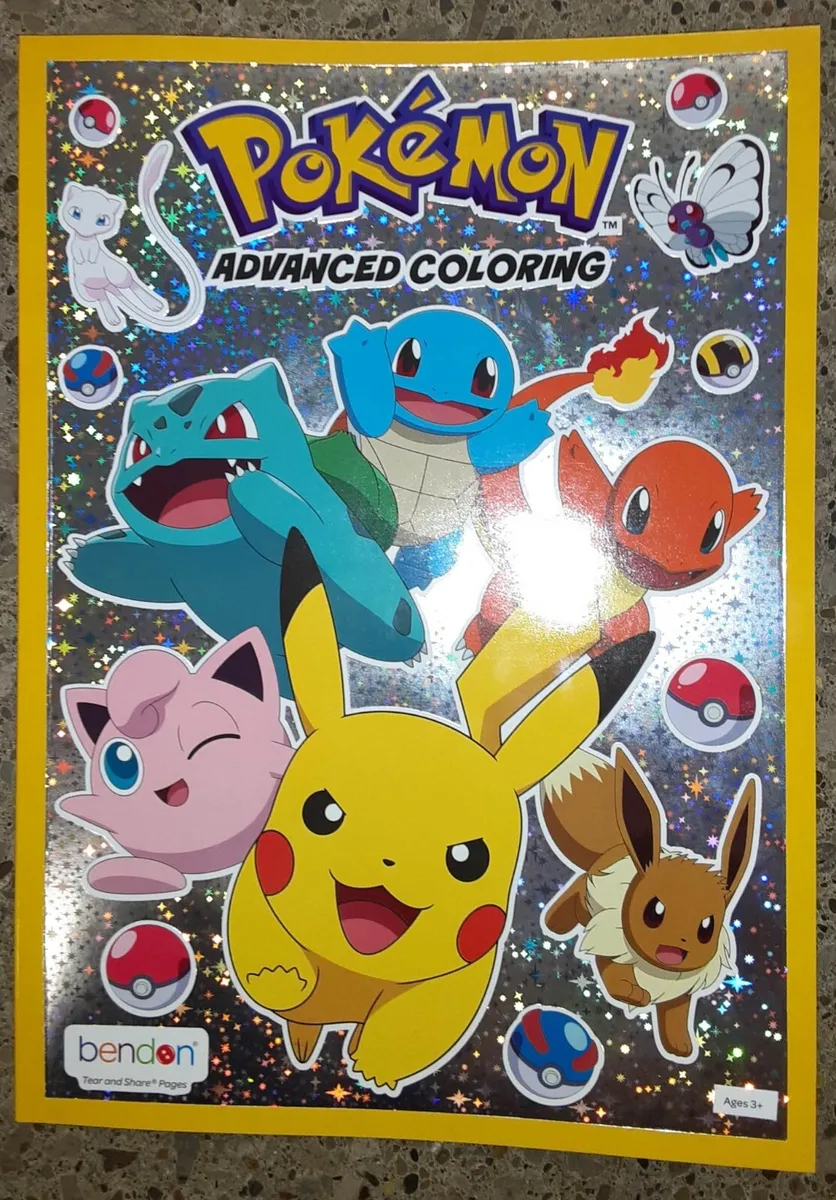 New pokemon advanced coloring book