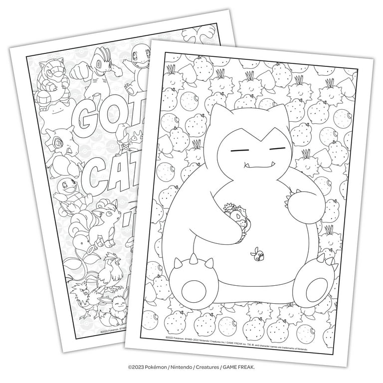 Pokemon page advanced coloring book paperback