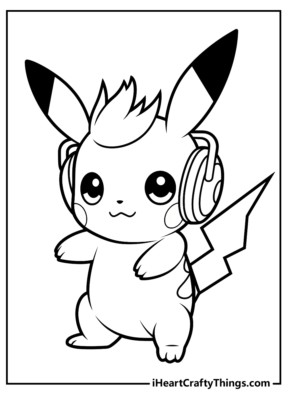 Pikachu coloring pages free printables