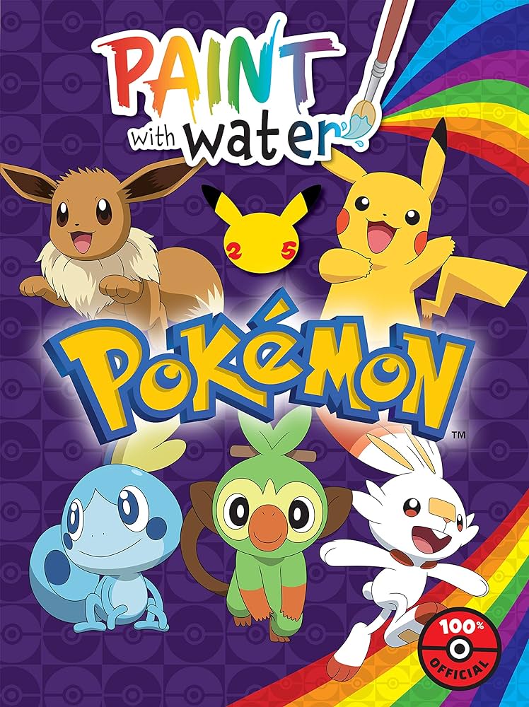 Pokemon paint with water unknown author books