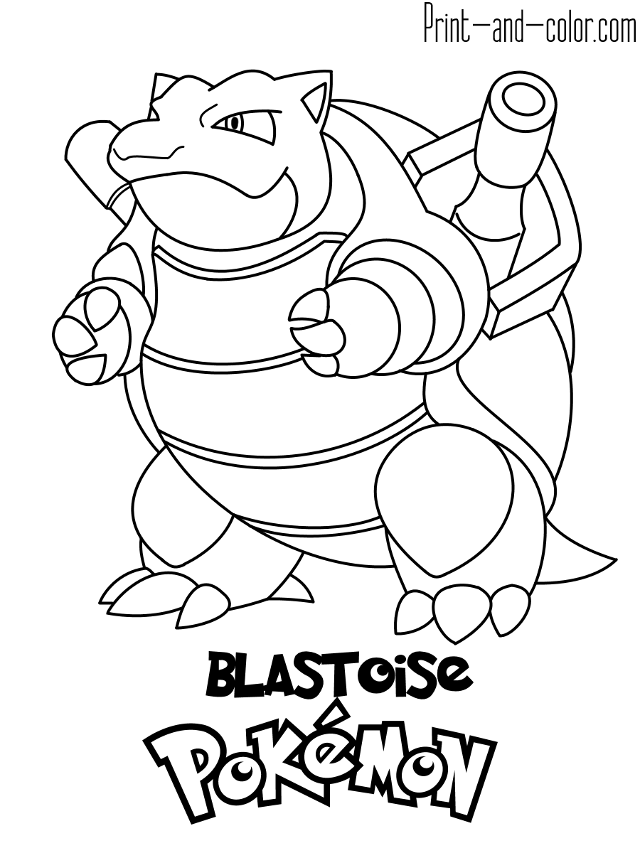 Pokemon coloring pages print and color