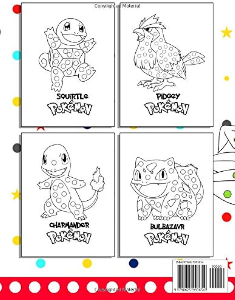 Pokemon dot art coloring book do a dot art with pokemon