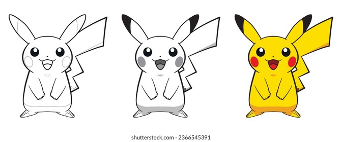 Pokemon coloring pages kids images stock photos d objects vectors