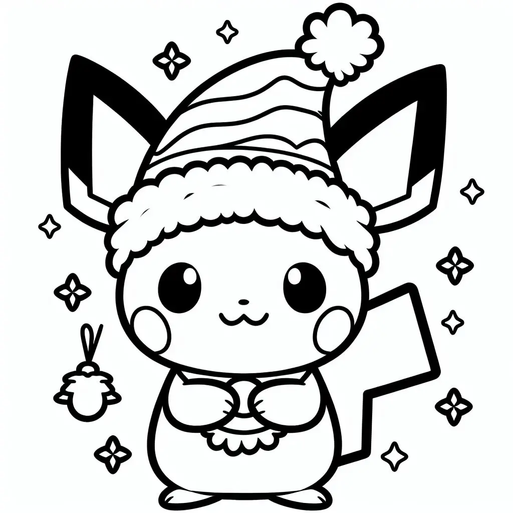 Pokemon pichu coloring page