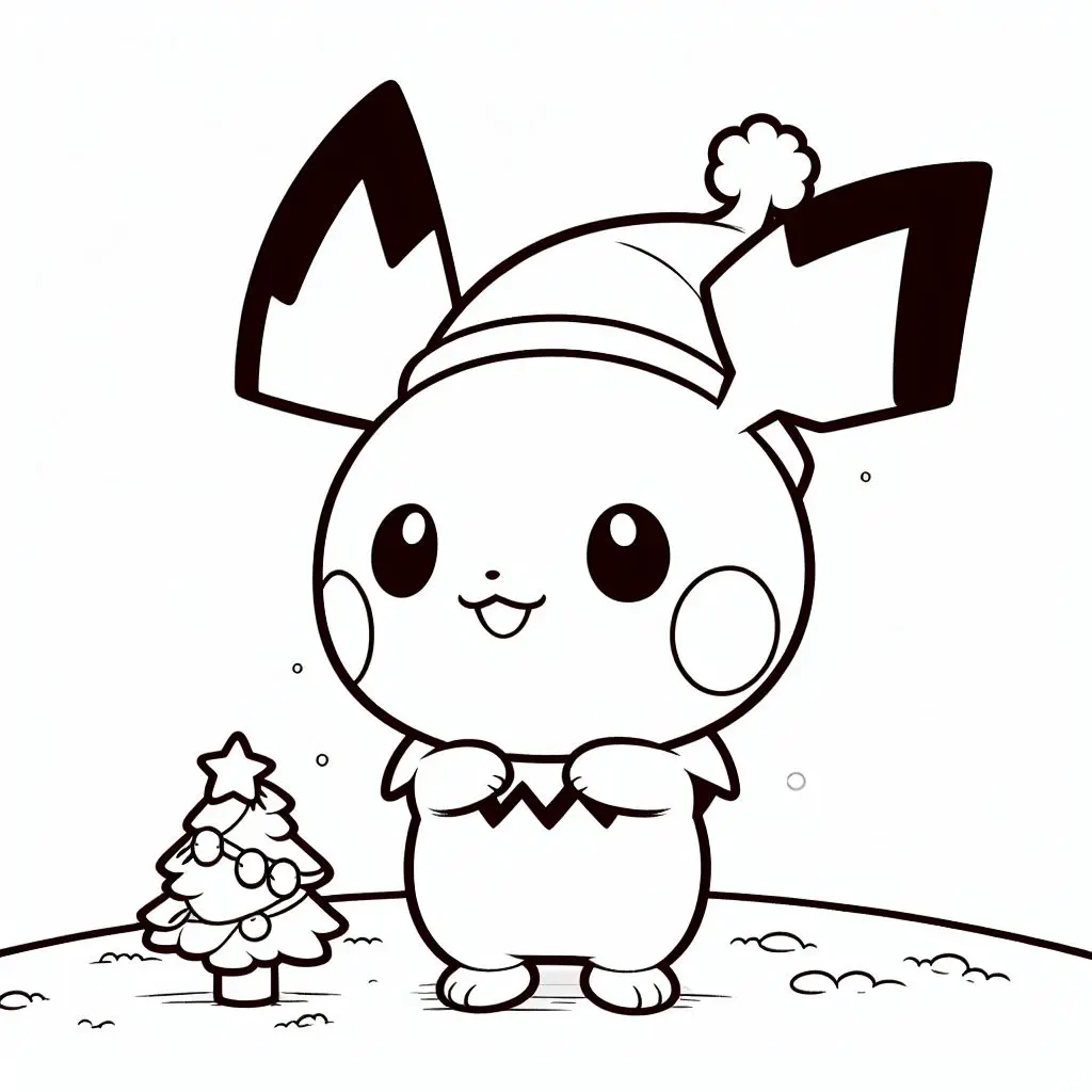 Pokemon pichu coloring page