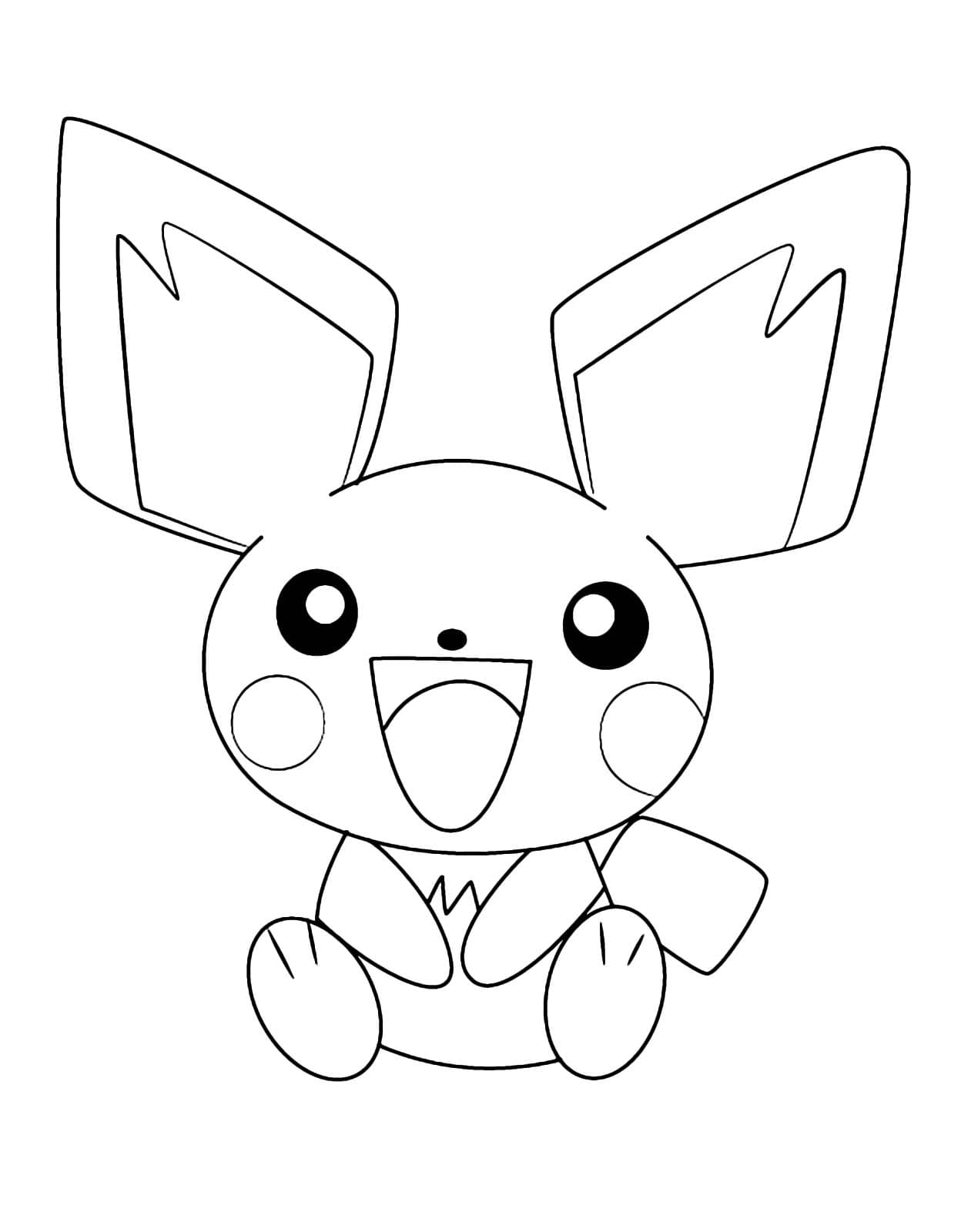 Pichu coloring pages