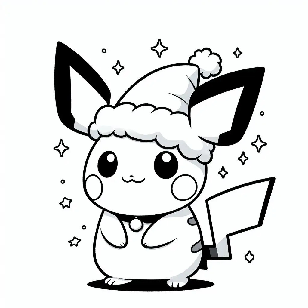 Pokemon pichu coloring page