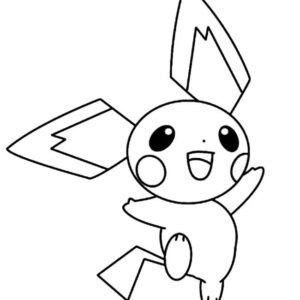 Pichu coloring pages printable for free download