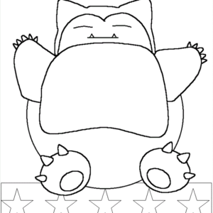 Snorlax coloring pages printable for free download