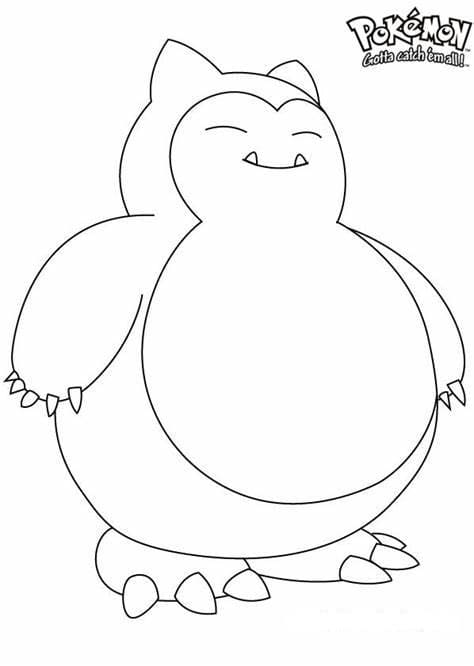 Snorlax coloring pages