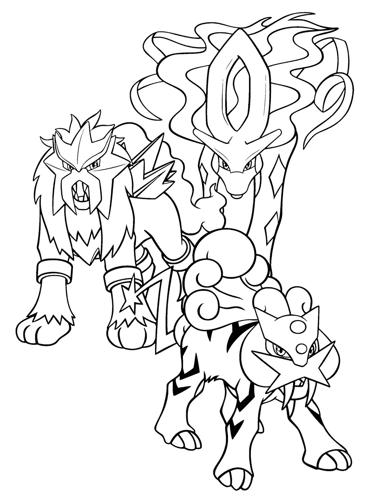 Legendary pokemon coloring pages