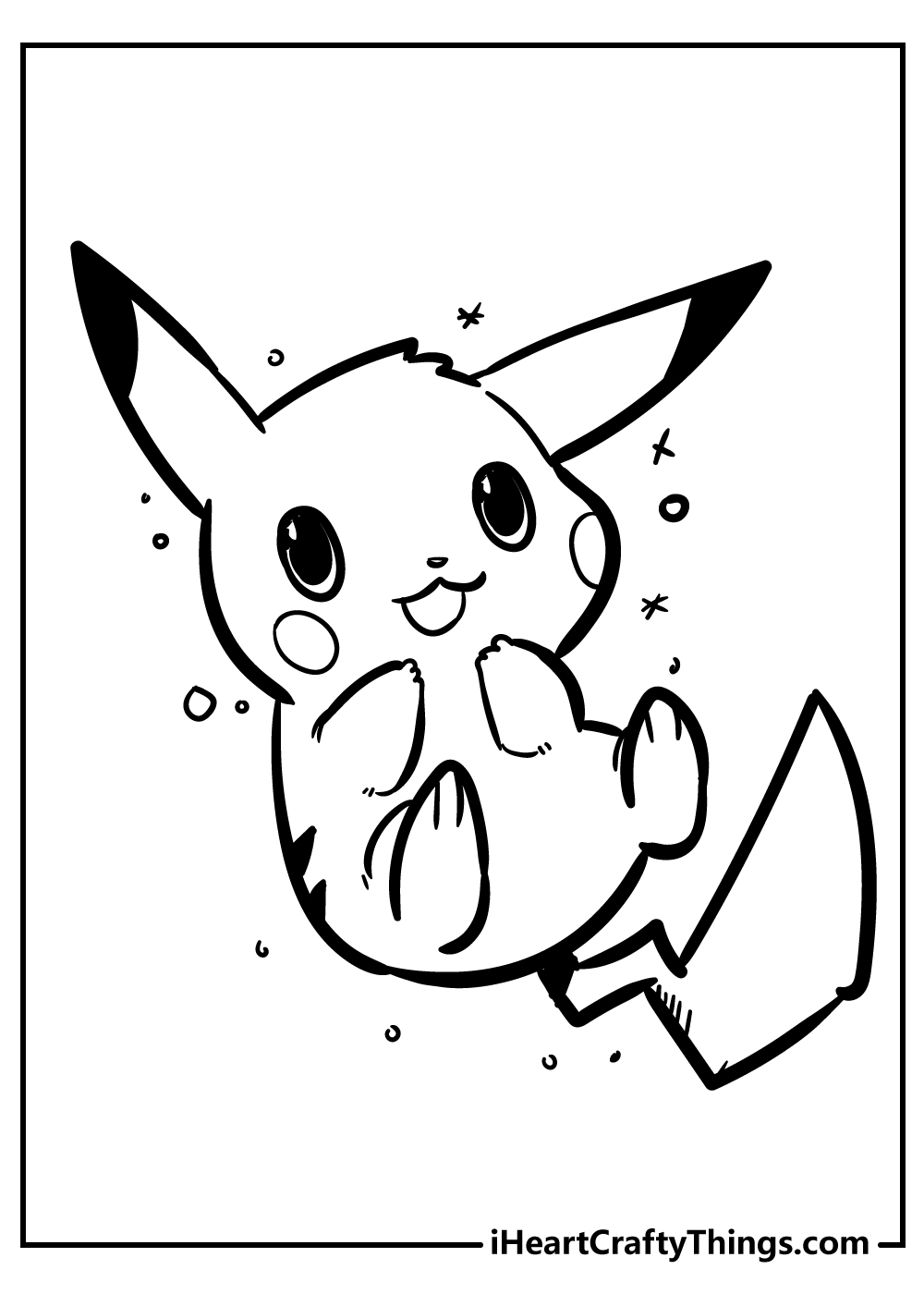 Pikachu coloring pages free printables